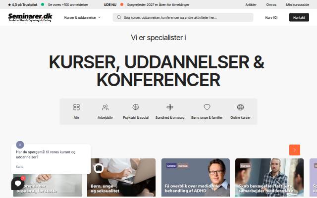 Seminarer storefront