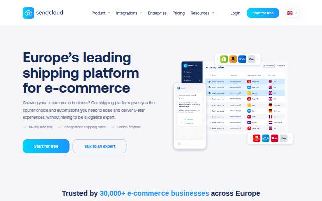 Sendcloud storefront