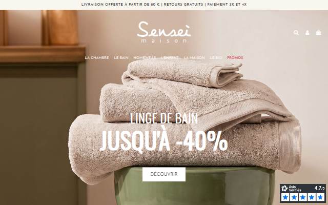 Sensei Maison storefront