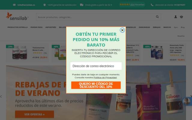 Sensilab España storefront