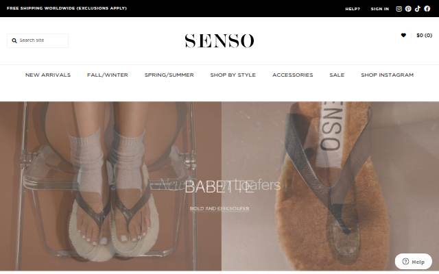 Senso storefront