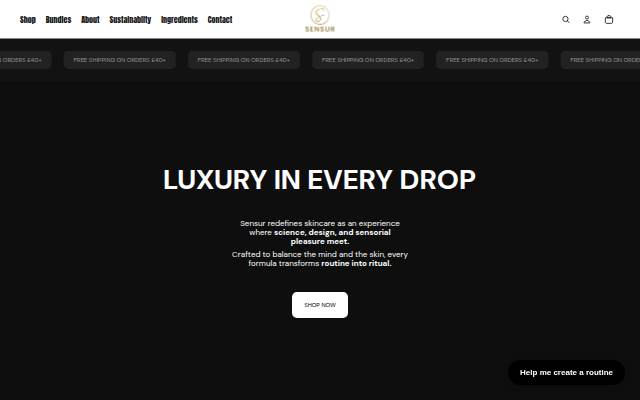 Sensur storefront