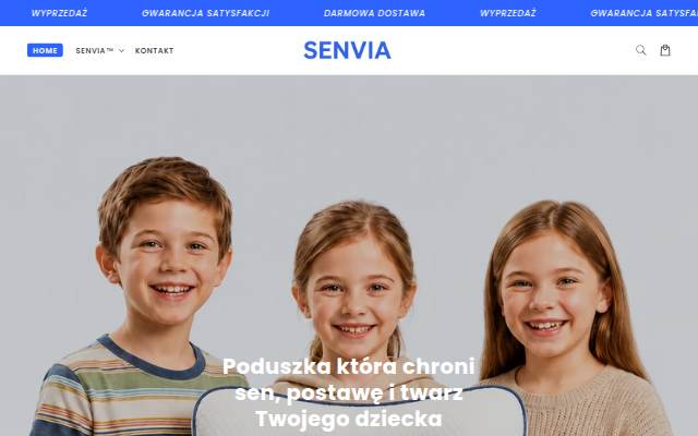 Startseite von Senvia™ - Poduszki profilowane dla dzieci