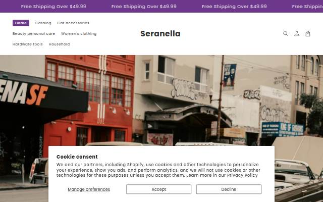 Seranella storefront