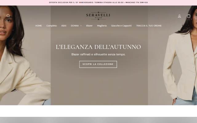 Seravelli-Milano storefront