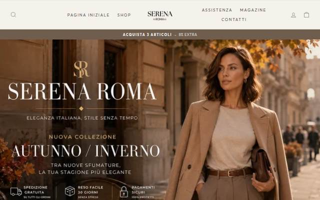 Serena Roma storefront