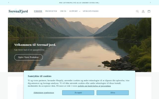 SerenaFjord storefront