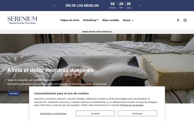 Serenium Español storefront