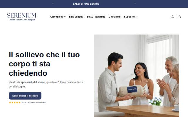 Serenium Italia storefront