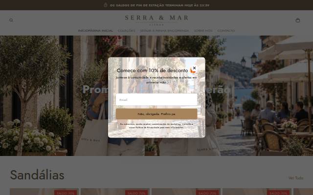 Serra &amp; Mar storefront