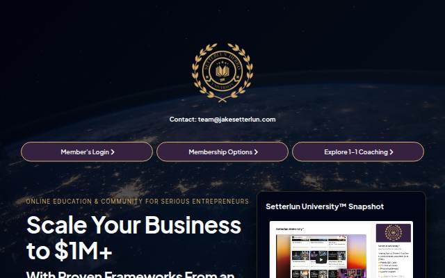 Setterlun University™ - Online Education for Agency Owners, Coaches, Consultants storefront