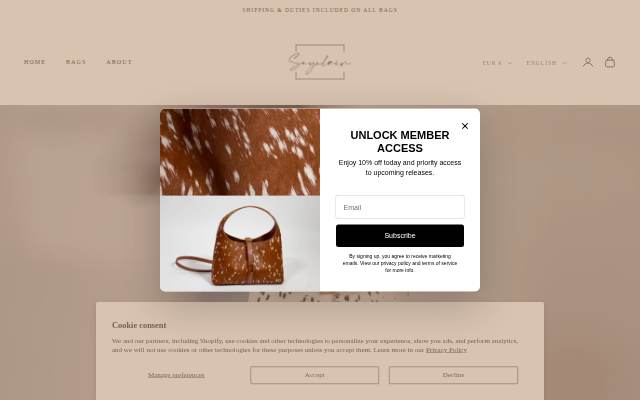 Seyclair storefront