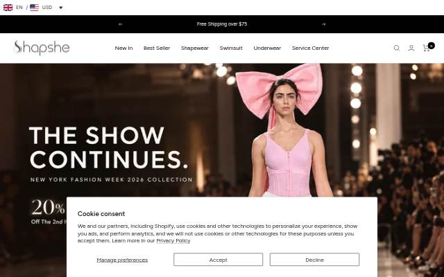 Shapshe storefront