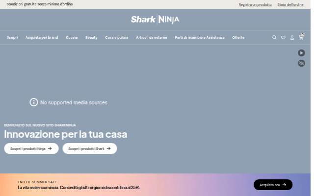 SharkNinja Italia storefront