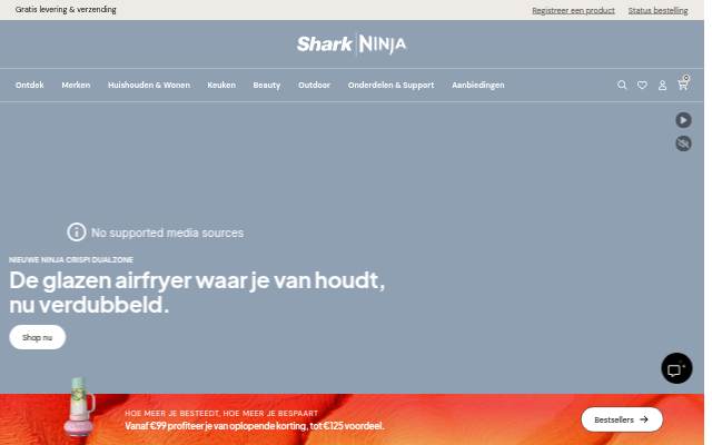 SharkNinja NL storefront