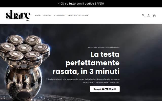 Startseite von Shavepro