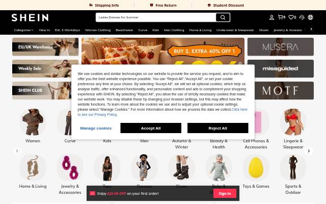 Women's &amp; Men's Clothes, Shop Online Fashion storefront