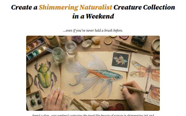 Montra da Create a Shimmering Naturalist Creature Collection in a Weekend