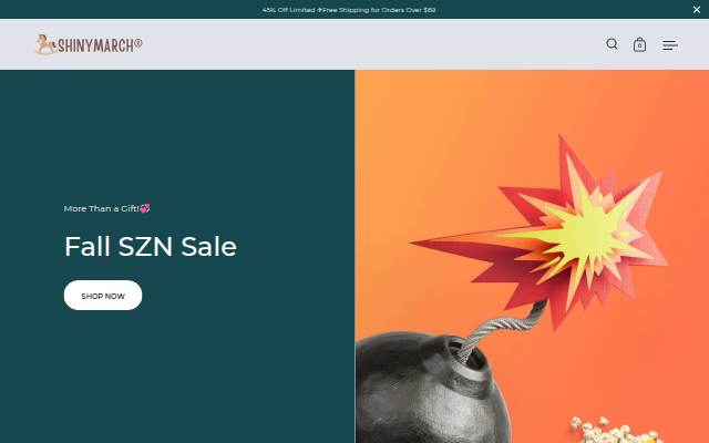 shinymarch.com storefront