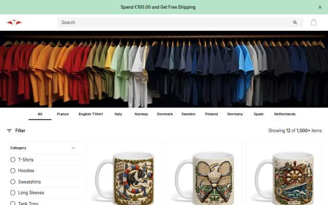 Shirt 365 storefront