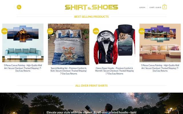 Shirt&amp;Shoes – Shopping with your Passion storefront