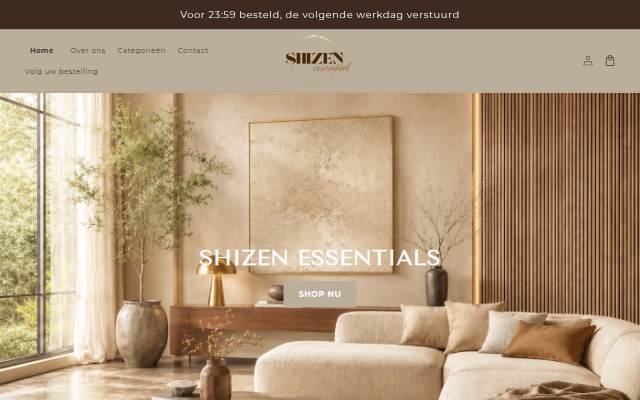Shizen Essentials storefront