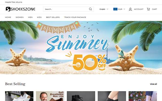 Vitrine de shoeeszone.com