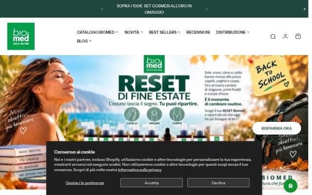 Biomed Colloidali - Sito Ufficiale - Acquista quì i tuoi colloidali Spray storefront
