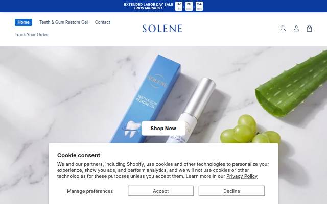 Solene storefront