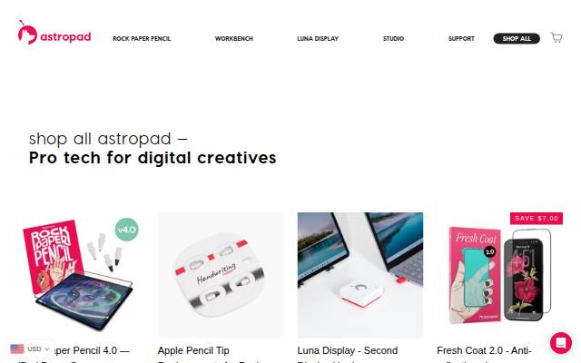 Astropad storefront