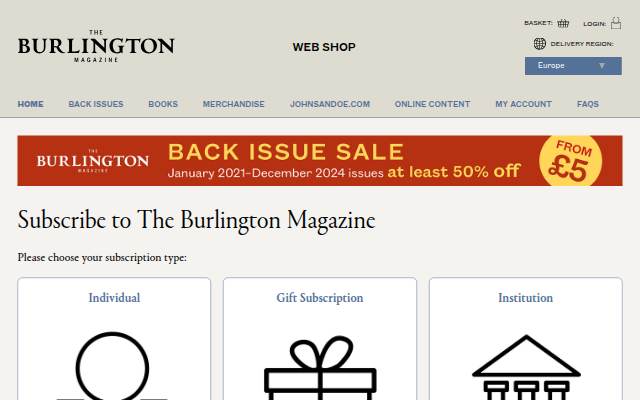 Homepage storefront