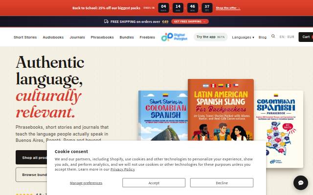 Digital Polyglot storefront