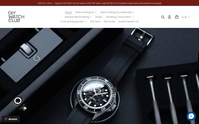 DIYWATCH Club storefront