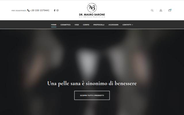 Startseite von Dr. Mauro Barone Cosmetics | Skincare Professionale &amp; Beauty Routine