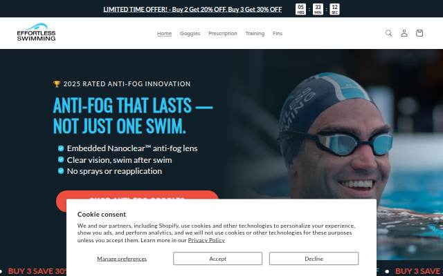 Effortless Swimming storefront