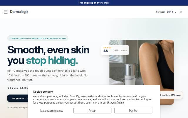Dermalogix storefront