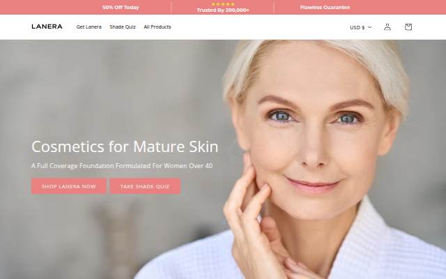 Lanera Cosmetics storefront