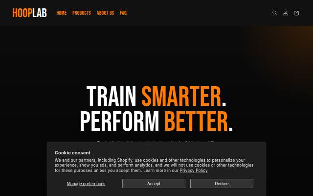 HoopLab Basketball Training storefront