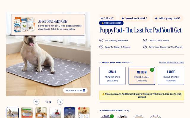 PuppyPad storefront