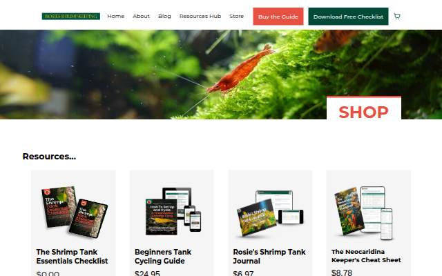 Vitrine de Rosies Shrimp Keeping Store