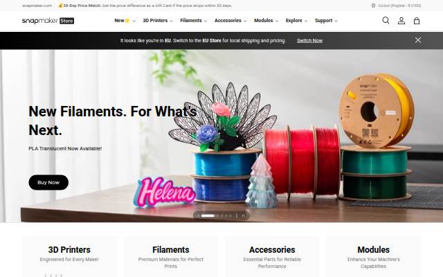 Snapmaker storefront