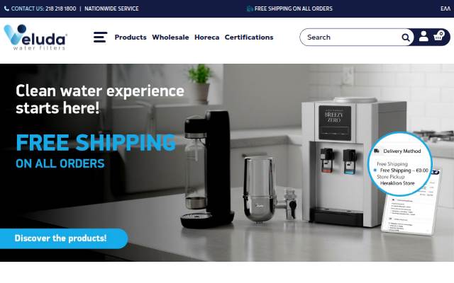 Φίλτρα Νερού Veluda storefront