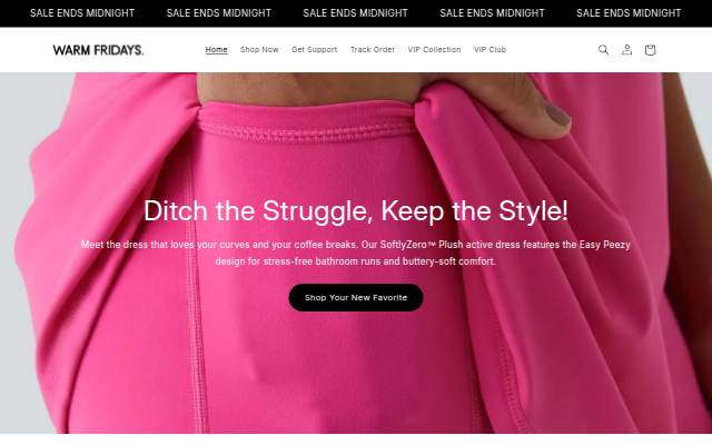 WarmFridays Shop® storefront