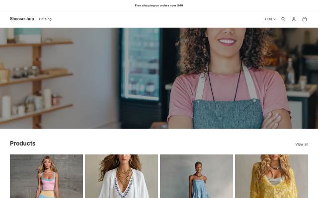 Shooseshop storefront