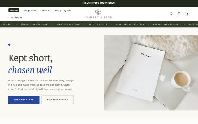 Montra da Cobalt &amp; Pine