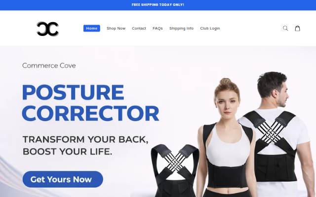 Startseite von Commerce Cove