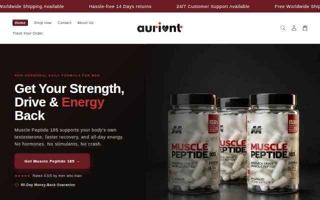 Aurient storefront