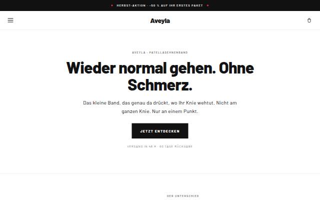 Startseite von Aveyla
