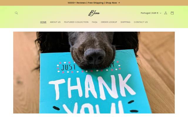Blone storefront