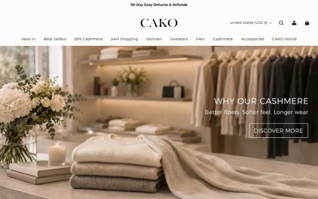 CAKO storefront